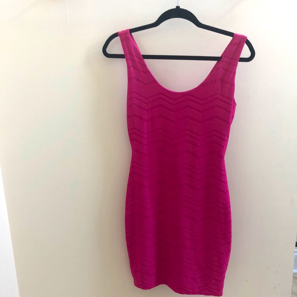 Hot pink teen dress